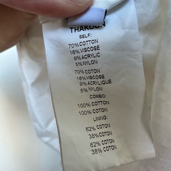 Thakoon Addiction Blue and White Eyelet Mini Dress / Tunic Size 8 - Picture 9 of 10